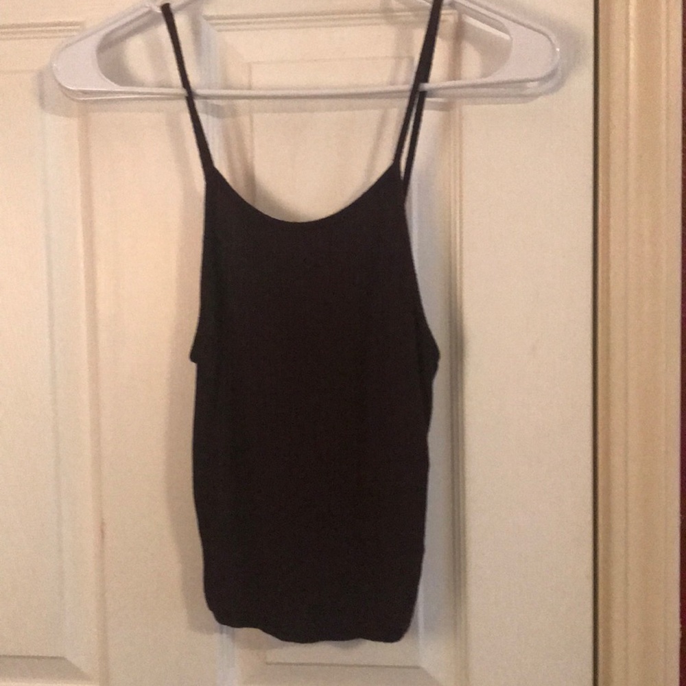 . Burgundy crop top